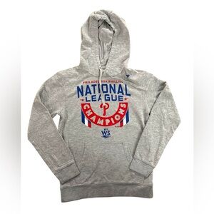 Fanatics Used Philadelphia Phillies Men size Small Pullover Championship Hoodie